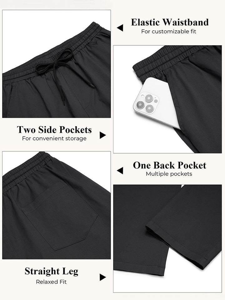Casual Straight Leg Drawstring Chino Pants (US Only)