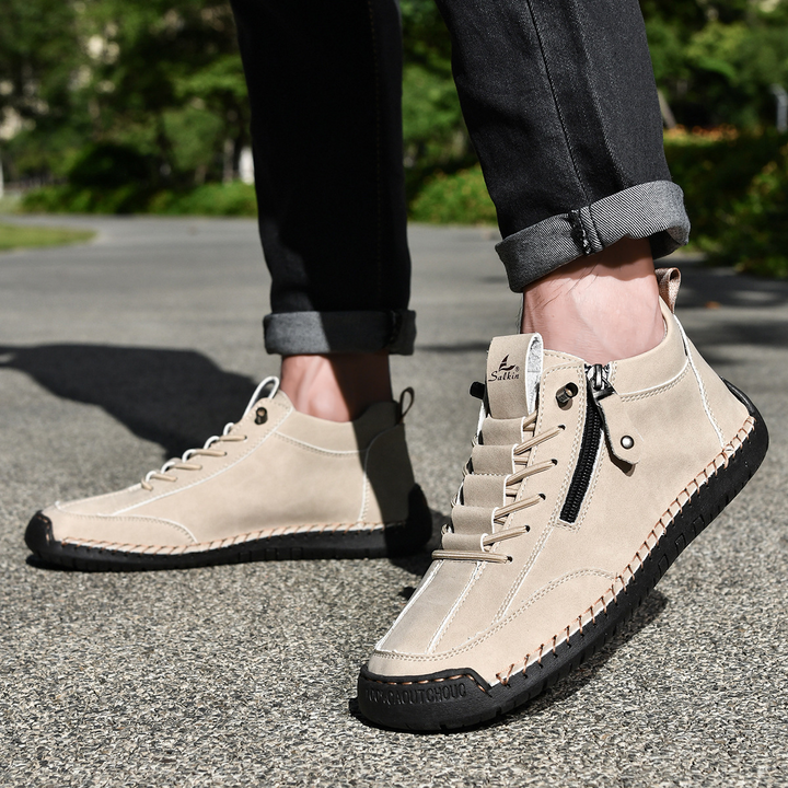 Christian | Men's Nubuck Shoes With Zip