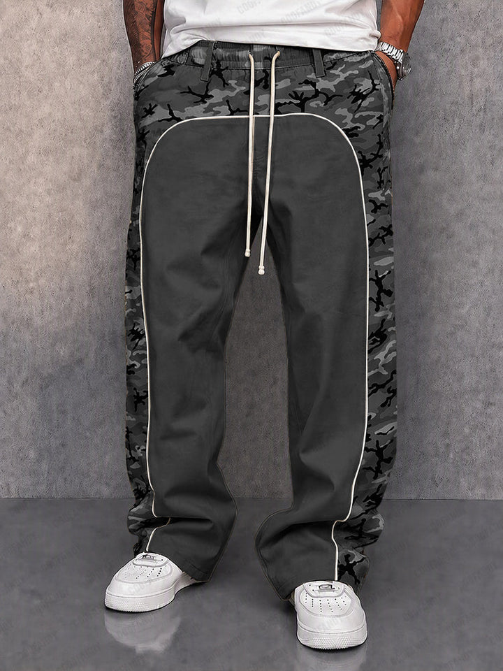 Urban Explorer Camo Patchwork Casual Pants