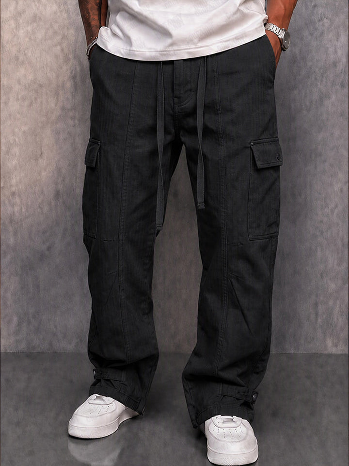 Casual Multi-Pocket Straight Cargo Pants