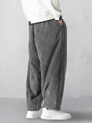 Rlaxed Fit Corduroy Harem Pants