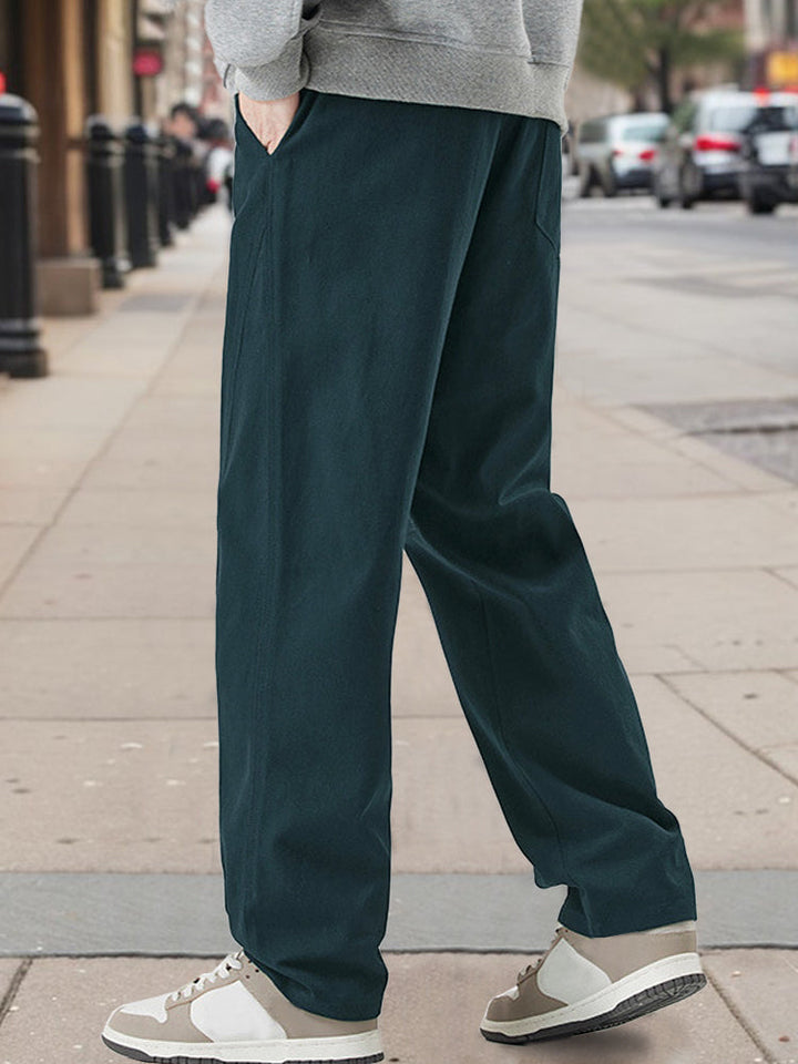 Versatile Draped Straight Leg Pants