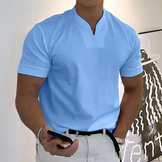 Ryan | Men's Slim-Fit V-Neck Short-Sleeve Polo Shirt