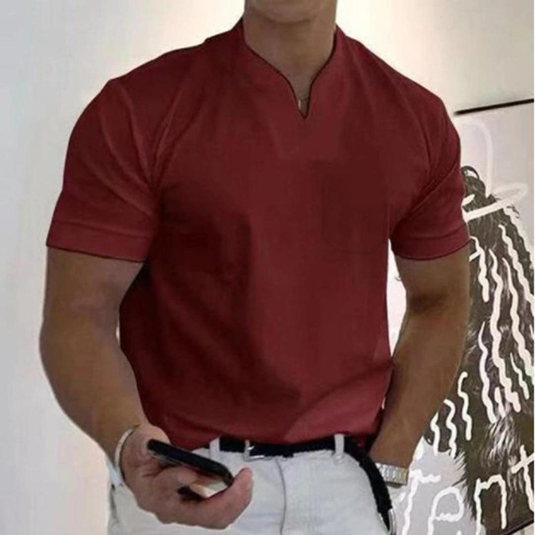 Ryan | Men's Slim-Fit V-Neck Short-Sleeve Polo Shirt