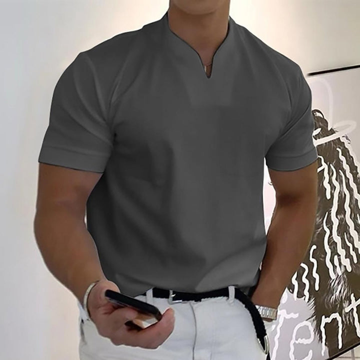 Ryan | Men's Slim-Fit V-Neck Short-Sleeve Polo Shirt
