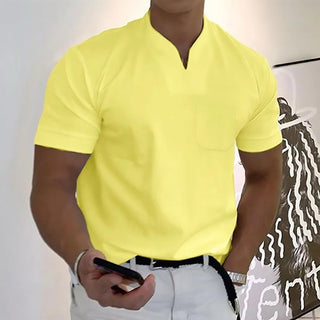 Ryan | Men's Slim-Fit V-Neck Short-Sleeve Polo Shirt