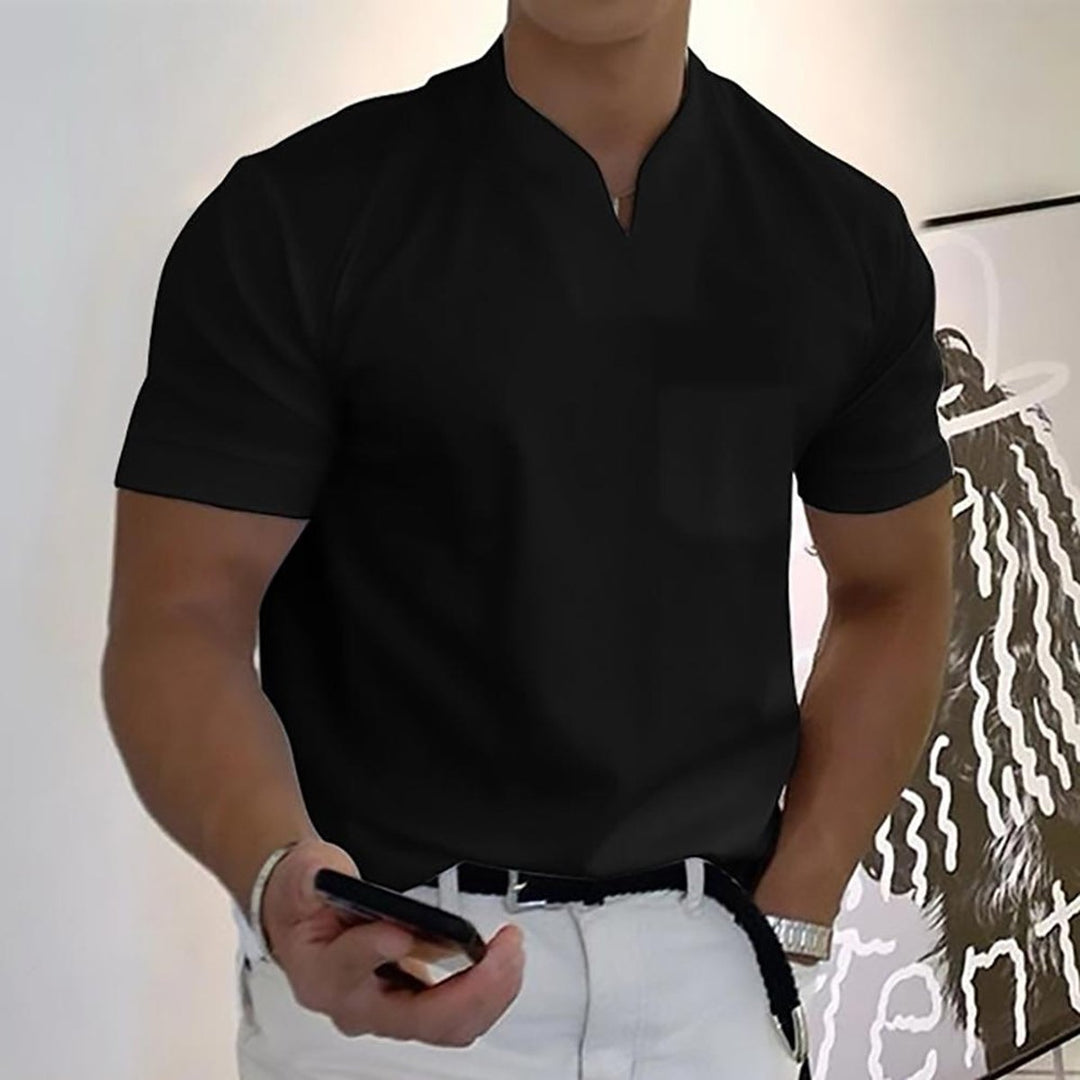 Ryan | Men's Slim-Fit V-Neck Short-Sleeve Polo Shirt