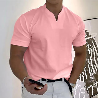 Ryan | Men's Slim-Fit V-Neck Short-Sleeve Polo Shirt