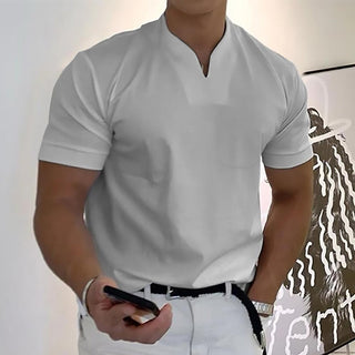 Ryan | Men's Slim-Fit V-Neck Short-Sleeve Polo Shirt
