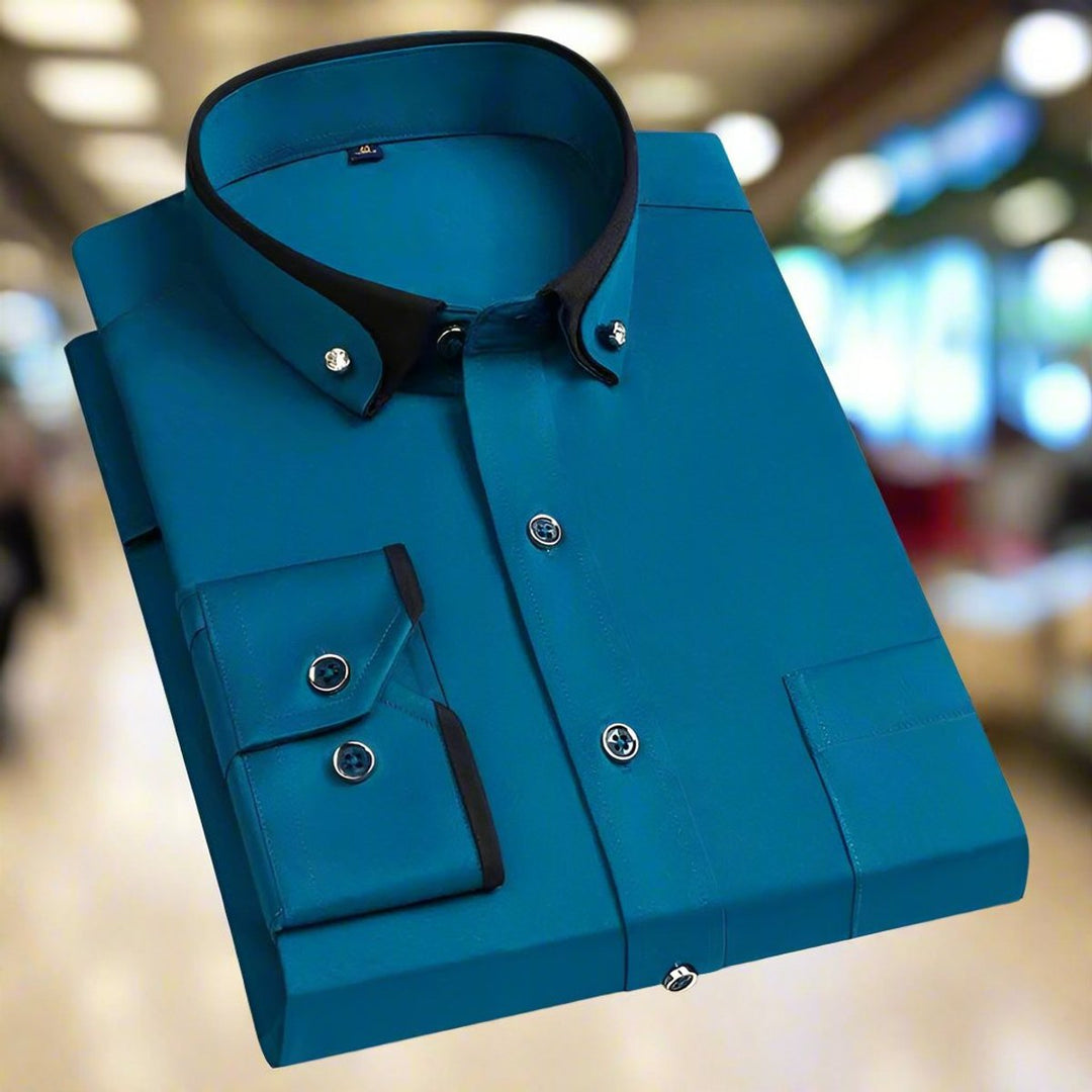 Samuel | Men's Tailored Button-Down Long-Sleeve Dress Shirt