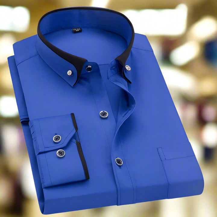 Samuel | Men's Tailored Button-Down Long-Sleeve Dress Shirt