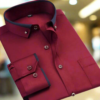 Samuel | Men's Tailored Button-Down Long-Sleeve Dress Shirt